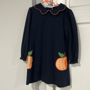 EUC Zuccini Kids pumpkin pocket dress